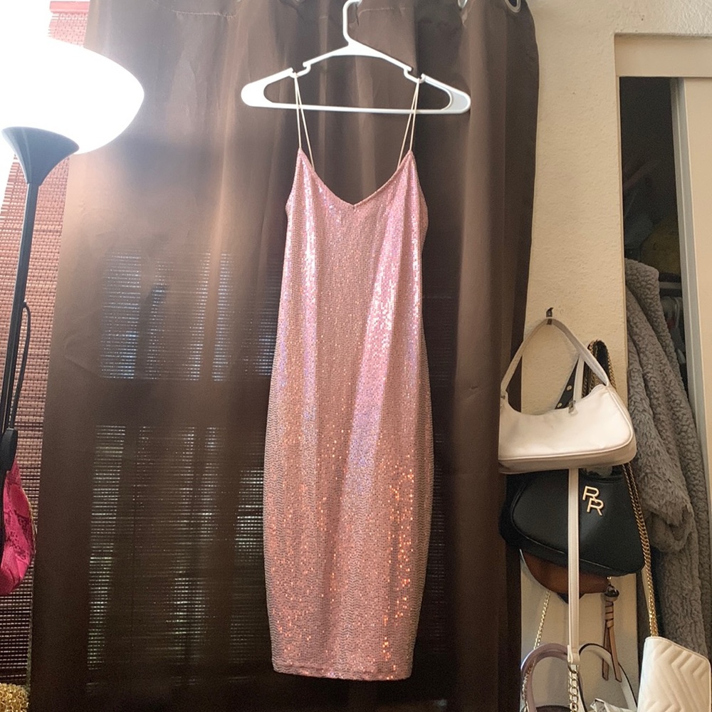 Pink sparkle dress